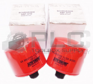 LOT OF 2 NEW SCHROEDER ABF-3/10 AIR BREATHER FILTERS