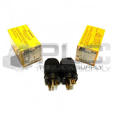 LOT OF 2 NEW HUBBELL HBL7485 MIDGET TWIST-LOCK PLUG