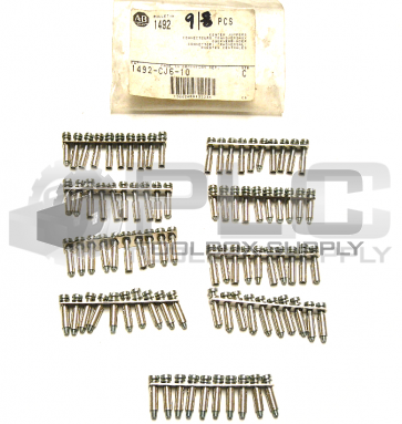 NEW ALLEN BRADLEY 1492-CJ6-10 CENTER JUMPERS PACK OF 9