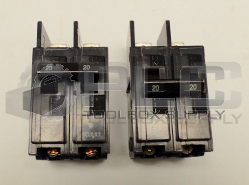 NEW LOT OF 2 SIEMENS BQ2B020 20 AMP BOLT ON CIRCUIT BREAKER 120/240V