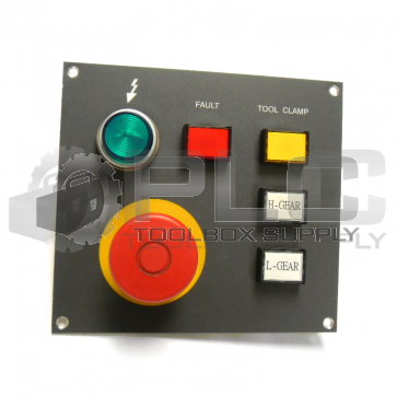 EMERGENCY STOP PANEL W/ TELEMECANIQUE ZB2-BE102 IDEC LA-T00 SHAN-HO SHA-SPE220