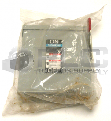 NEW SIEMENS GNF321R ENCLOSED SWITCH 30AMPS 240VOLTS 410389Y00