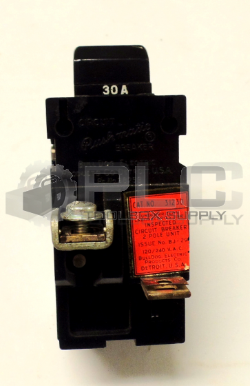 PUSHMATIC BULLDOG 31230 2 POLE CIRCUIT BREAKER 30 AMP 120/240 VAC 