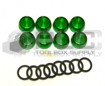 ALLEN BRADLEY 800E-APL3  PACK OF 8 SER.A GREEN OPTIC PILOT LIGHT LENS