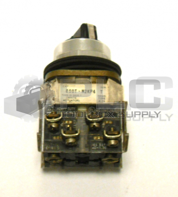 ALLEN BRADLEY 800T-N2KP4 SER.T W/ 800T-XA SELECTOR SWITCH 3 POSITION