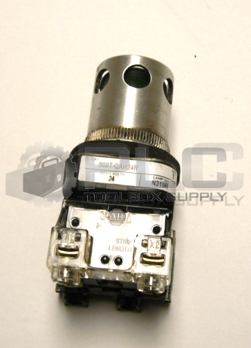 ALLEN BRADLEY 800T-QAH24R GREEN PUSHBUTTON GUARDED COVER 24VAC/DC