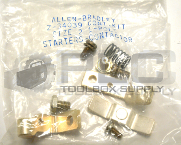 NEW ALLEN BRADLEY Z-34039 CONTACT KIT SIZE 2,1 POLE STARTERS CONTACTOR 