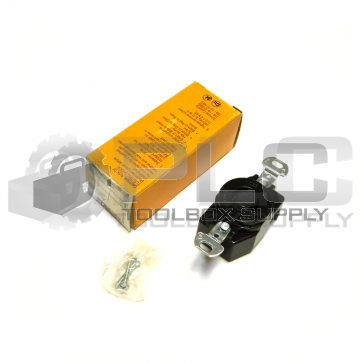 NEW HUBBELL HBL7210B TWIST LOCK RECEPTACLE 20A 2 POLE 2 WIRE