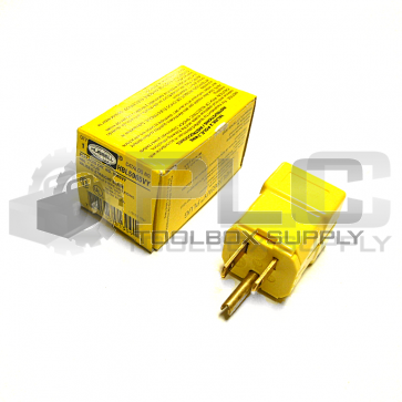 NEW HUBBELL HBL5965VY PLUG 15-AMP 125-VOLT 
