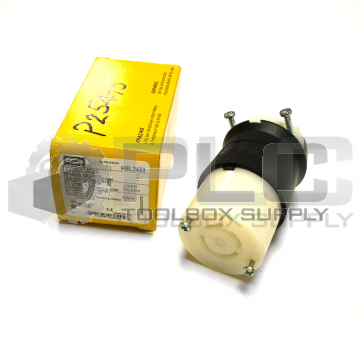 NEW HUBBELL HBL2433 TWIST LOCK CONNECTOR BODY 20A 480V 3 POLE 4 WIRE