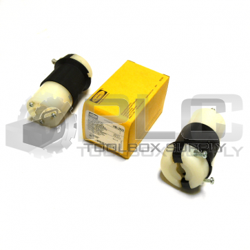 LOT OF 2 NEW HUBBELL HBL2623 TWIST LOCK CONNECTOR BODY 30A 2 POLE 3 WIRE