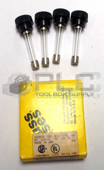NEW LOT OF 4 BUSSMANN GLR-1/2 FUSE FAST 15 Amp 300VAC