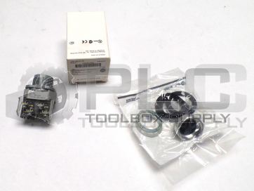  NEW ALLEN BRADLEY 800T-H2A SER.T 2-POSITION SELECTOR SWITCH W/ 800T-XA CONTACT BLOCK 