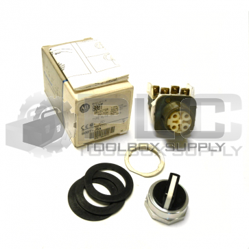 NEW ALLEN BRADLEY 800T-J5A /T SELECTOR SWITCH BLACK 800TJ5A SER.T