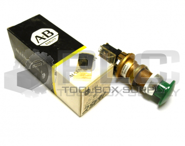 NEW ALLEN BRADLEY 800H-DP1A HEAVY DUTY PUSH BUTTON GREEN SER C