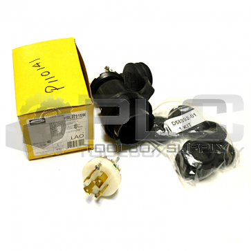 NEW HUBBELL HBL2731SW TWIST-LOCK SAFETY-SHROUD WATERTIGHT PLUG 30A 3P 4W