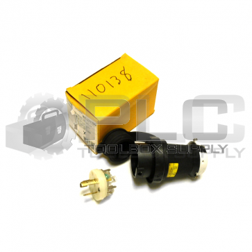 NEW HUBBELL HBL2311SW TWIST-LOCK SAFETY-SHROUD WATERTIGHT PLUG 20A 2P 3W READ