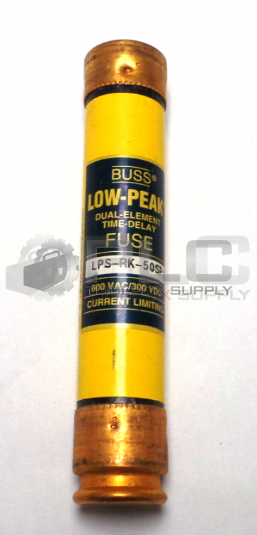 NEW BUSSMAN LPS-RK-50SP DUAL ELEMENT TIME DELAY FUSE 