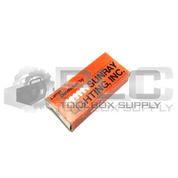 BOX OF 10 SUNRAY LIGHTING SR55 MINITURE LAMPS 55