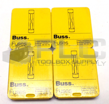 LOT OF 25 NEW BUSS AGX-1 FUSES (4 PACKS OF 5)