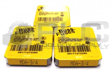 LOT OF 3 PACKS NEW BUSS MDA-3/4 FUSES (3 PACKS OF 5)