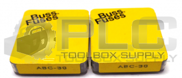 LOT OF 2 PACKS NEW BUSS ABC-30 FUSES (2 PACKS OF 5)