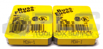 LOT OF 2 PACKS NEW BUSS MDA-1 FUSES 2 PACKS OF 5