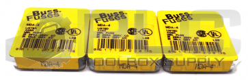 LOT OF 3 PACKS NEW BUSS MDA-4 FUSES 3 PACKS OF 5