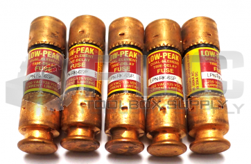 LOT OF 5 NEW BUSSMANN LPN-RK-6SP DUAL ELEMENT TIME DELAY FUSE 
