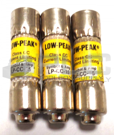 NEW BUSSMANN LP-CC-15 LOW PEAK TIME DELAY FUSE 