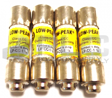 LOT OF 4 NEW BUSSMANN LP-CC-1 1/8 LOW PEAK TIME DELAY FUSE