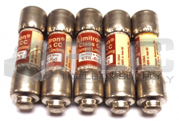LOT OF 5 NEW BUSSMANN KTK-R-5 CURRENT LIMITING FUSE 
