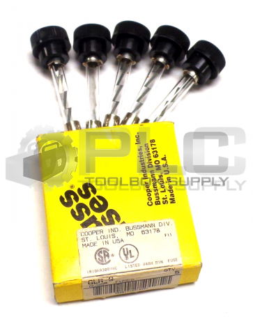 LOT OF 5 NEW BUSSMANN GLR-3 FUSES 