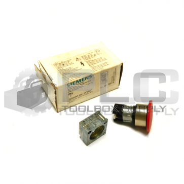 NEW SIEMENS 3SB36 01-1CB61 PUSH-PULL 40MM MUSHROOM CAP RED READ