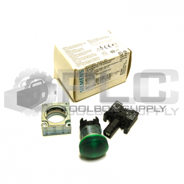 NEW SIEMENS 3SB3 648-6BA40-0CC0 INDICATOR LIGHT SWITCH GREEN