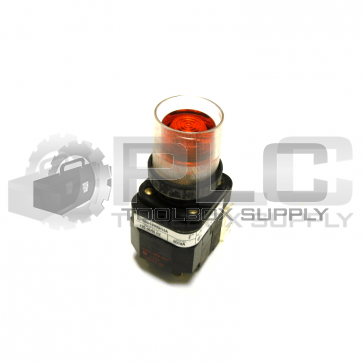 ALLEN BRADLEY 800H-PRAH16A SER F PUSHBUTTON AMBER