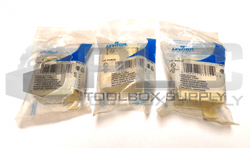 NEW LOT OF 3 LEVITON CAT 41089-2IP QUICKPORT SURFACE MOUNT HOUSING