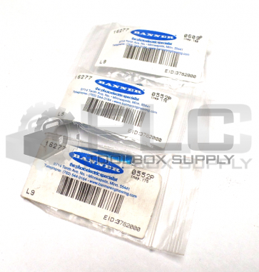 NEW LOT OF 3 BANNER 16277 SENSOR LENS BLUE FOR FIBER OPTIC