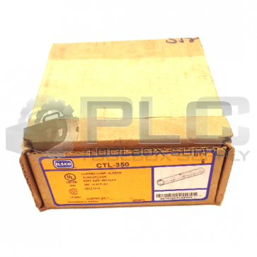NEW BOX OF 6 ILSCO CTL-350 COPPER COMPRESSION SLEEVE