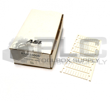 NEW AUTOMATION SYSTEM INTERCONNECT ASI434006 BLANK MARKER TAGS KB6/12