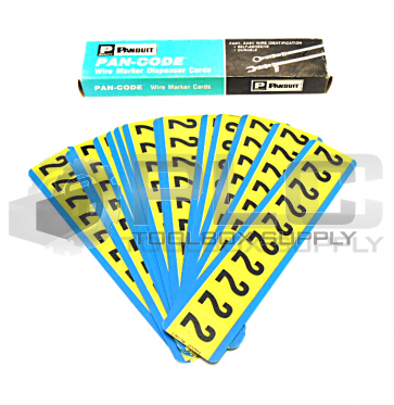 BOX OF 16 NEW PANDUIT PCL100-2 MARKER LABEL 