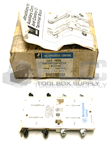 NEW WESTINGHOUSE CONTROL W22 AUX CONTACT KIT 