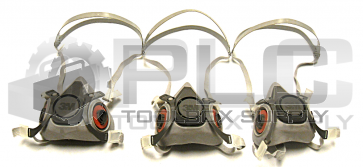 NEW LOT OF 3 3M 6200/07025 RESPIRATOR HALF FACEPIECE 