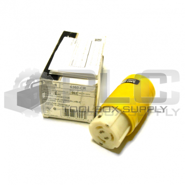NEW LEVITON 6360-CR 50A 2P 3W LOCKING CONNECTOR 6360CR