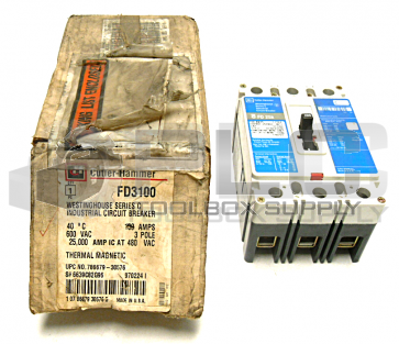 NEW CUTLER HAMMER FD3100 CIRCUIT BREAKER SER C IN BOX