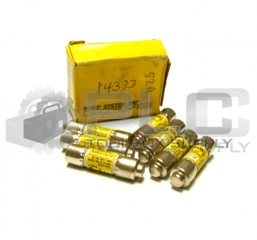 NEW BOX OF 7 BUSS LP-CC-10 LOW PEAK CLASS CC FUSES