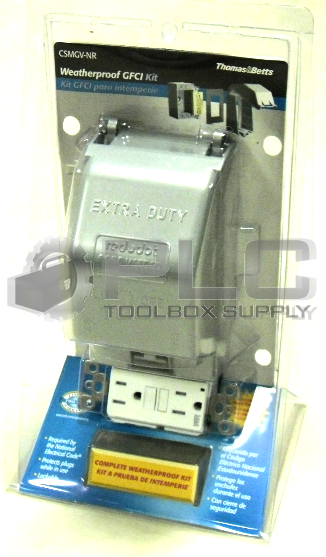 NEW THOMAS & BETTS CSMGV-NR WEATHERPROOF GFCI REDDOT LOCKABLE