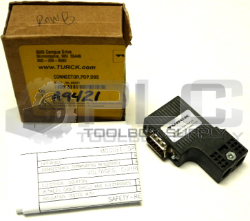 NEW TURCK A9421 CONNECTOR PDP D9S PROFIBUS