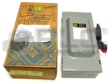 NEW SQUARE D H362 HEAVY DUTY SAFETY SWITCH 