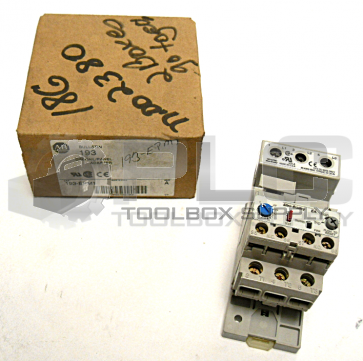 NEW ALLEN BRADLEY 193-EA1DB OVER LOAD RELAY WITH 193-EPM1 ADAPTER
